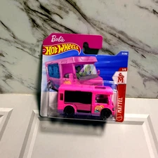 2026 Hot Wheels A Case Barbie Dream Camper Hw Mattle Pink Short Card