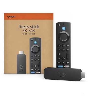 Amazon Fire TV Stick 4K Max (Latest Gen) AI-powered Search, supports Wi-Fi 6E