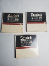 Lot of 3 Scotch Magnetic Tape 200 sealed Cat No. 200-1/4-2400