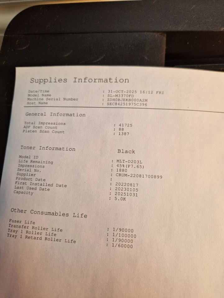 Samsung ProXpress M3370FD  Multifunction  Mono Laser Printer. Warranty - Image 3 of 4