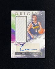 2022-23 Panini Origins Rookie Patch Auto RPA Christian Braun RC #RJA-CBR EB14
