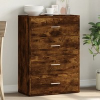 Sideboard RäUchereiche 60X31X84 Cm Holzwerkstoff Wohnzimmer