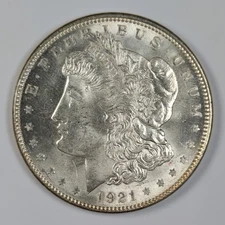1921 D Morgan Silver Dollar Last Year of Issue Choice UNC