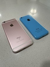 Apple iPhone 6s Pink and iPhone 5c Blue for parts only.
