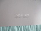 New Hudson & Essex Green Ombre Fabric Shower Curtain 72" x 72" — photo 4