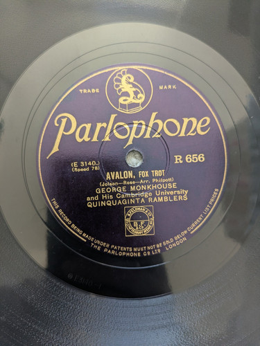 Cambridge University Quinquaginta Ramblers Avalon 78rpm VG+ Record ParR656 - Picture 6 of 10