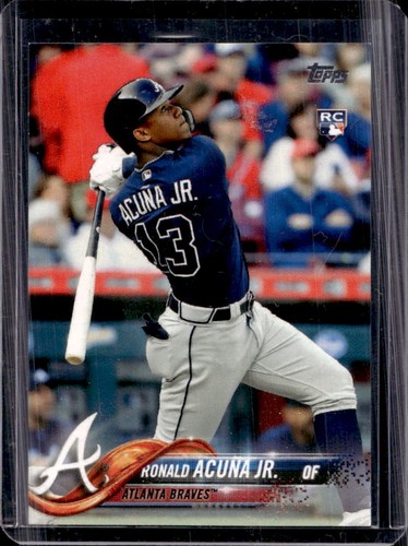 2018 Topps Ronald Acuna Jr. RC Rookie SP VAR #698b Braves