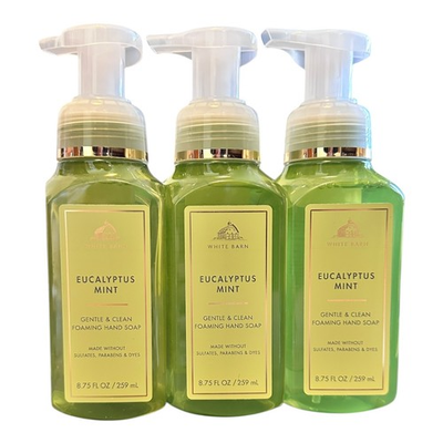 #ad #ad Bath amp; Body Works Foam Foaming Sink Hand Soap 3pc Eucalyptus Mint White Barn $27.99