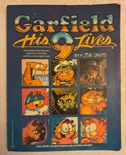Garfield His 9 Lives by Jim Davis Paperback Book Comic