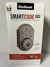 Kwikset 910 SmartCode Z-Wave Deadbolt - Satin Nickle - NEW / OPEN BOX