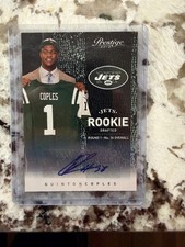 2012 PANINI PRESTIGE AUTO VARIATION AUTO CARD NEW YORK JETS QUINTON COUPLES #205