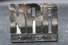 VINTAGE 1980'S NRA Active Member Belt Buckle