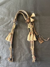 Vintage Native American Braided & Hitched Horsehair Bridle Headstall