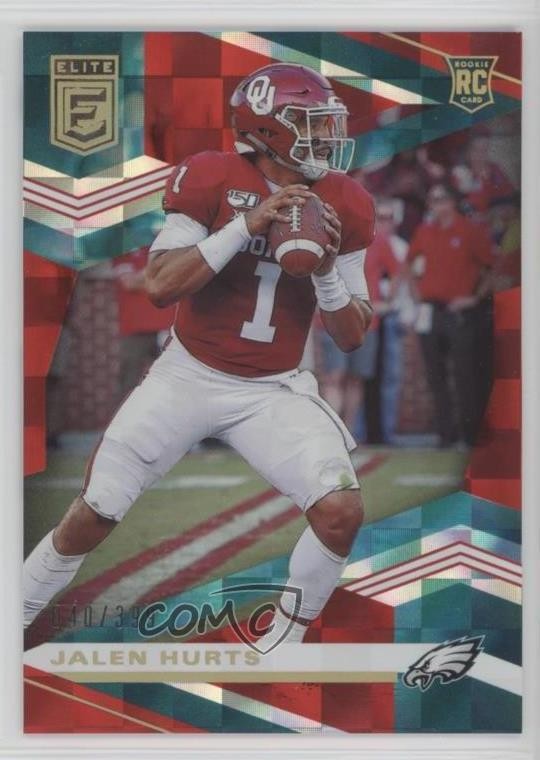 2020 Panini Donruss Elite Rookies Red 40/399 Jalen Hurts #108 0w3x