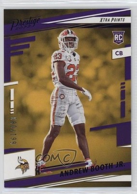 2022 Prestige Rookies Xtra Points Purple /199 Andrew Booth Jr #332 Rookie RC 3hd