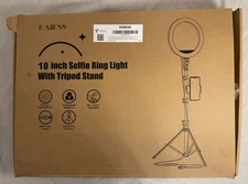 Kaiess 10 Inch Selfie Ring Light With Tripod Stand With Remote Cellphone Holder
