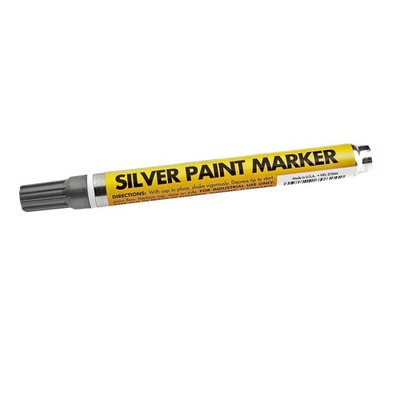 Forney Silver Paint Marker Oil Based Permanent 10Cc Quick Drying Weather Resi...