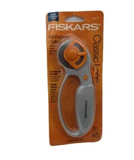 Fiskars 45 mm Classic Loop All Purpose Rotary Cutter Quilt Fabric Med Duty NEW