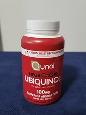 Mega CoQ10 Ubiquinol 100mg Super Absorption 60 Softgels Exp 10/27 Ships Free