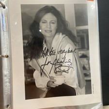 Jacqueline Bisset Signed 8x10 B&W Photo – Vintage Glamour – Autograph – the Deep