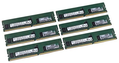 Lot of 6 SK Hynix 16GB 1Rx4 PC4-2400T DDR4 Server RAM RDIMM ECC HMA82GR7AFR4N-UH