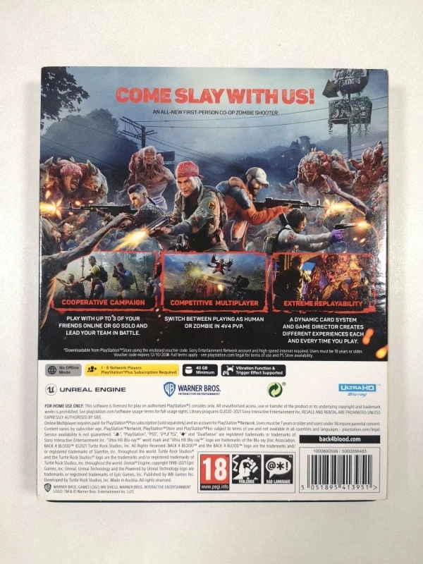 Jeu PS5 Back 4 Blood - Special Edition, photo 2 sur 5