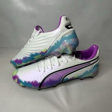 Puma King Ultimate Brilliance FG Soccer Cleats  109012-01 White Men  s Sz 12 New
