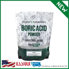 Duda Energy - borp5f borp5 Fine Powder Boric Acid H3BO3 99, 5 lb.