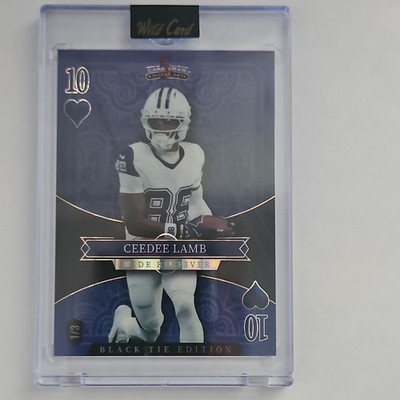 Wild Card 2026 5 Card Draw Black Tie CeeDee Lamb #10 1/3 Football