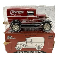 Racing Champions Ford Model A Delivery Van Cheerwine Soda 1/25 Die-Cast Bank New