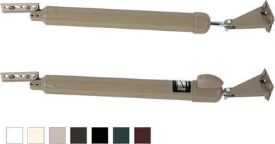 Touch 'N Hold Smooth Dual Door Closer System (Sandstone)   Heavy-Duty - Touch-Bu