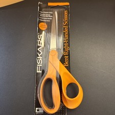 NOS Fiskars Bent Right Handed Scissors Stainless Steel Made in USA 9451 Each
