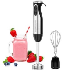 Bonsenkitchen Immersion Handheld Blender with With 1 attachment, Sliver