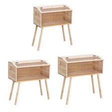 Wooden Chick Brooder Box Rutin Chicken Coop for Ducks Quails Pet Accessories