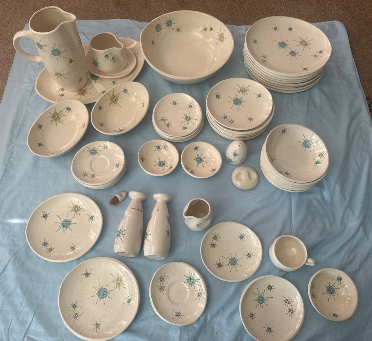 Vintage 51 Franciscan Starburst Dinnerware Dishes Mid Century Mixed Lot  READ! - Main Image