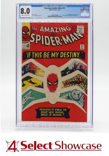 1965 MARVEL COMICS AMAZING SPIDER-MAN #31 1ST APPEARANCE OF GWEN STACY CGC 8.0