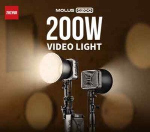 Zhiyun Light Molus G200 300W LED Video Light Bowens Mount Photography Lighting