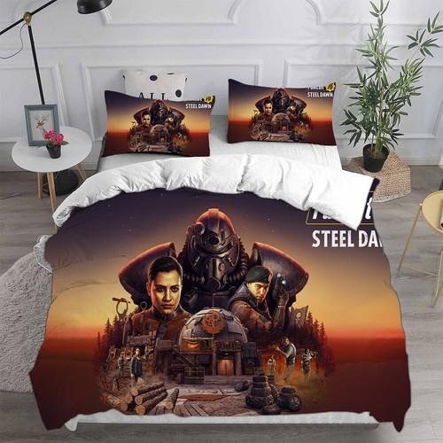 Fall out 101 Boy Power Armor 3D Duvet Cover Bedding Pillowcase Quilt Single Size - Picture 23 of 25