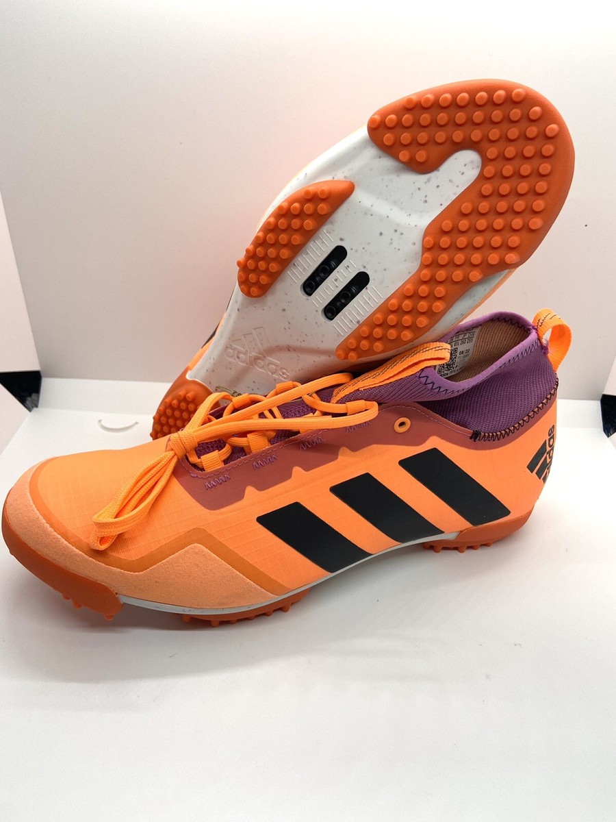 Adidas The Gravel Shoe GX1665 Cycling Shoe Orange Purple Mens 8