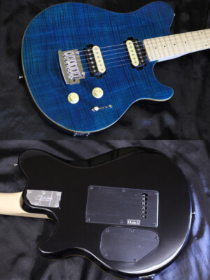 Electric Guitar Sterling by Music Man SUB AX3FM NB Axis Flame