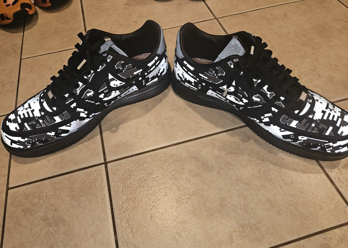 Size 14 - Nike Lunar Force 1 Digi NRG Camo Black 577659-001  display picture 2