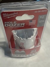Milwaukee hole dozer 49-56-0072 size 1" 3/8" 35mm bi-metal hole saw made in USA.