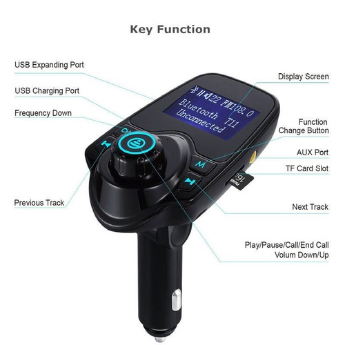 Bluetooth 4.0 Wireless FM Transmitter 