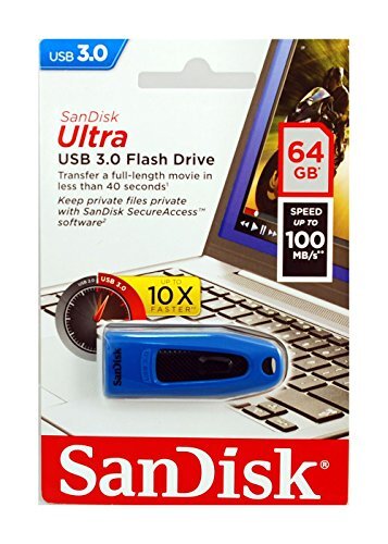 Pen drive 64GB SanDisk Ultra USB 3.0 blu SDCZ48-064G-U46B (E1S)
