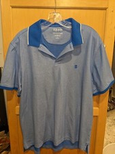 Izod Size size Large Advantage Performance Natural Stretch Blue Polo Shirt