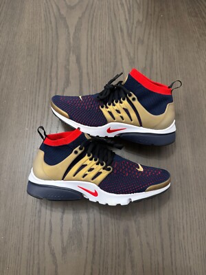 Nike Air Presto Ultra Flyknit 'Olympic' 2016 sz8 vtg off white USA honey air max