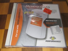 Sega DreamCast Memory Card 200 Blocks by Performance Interact NEW