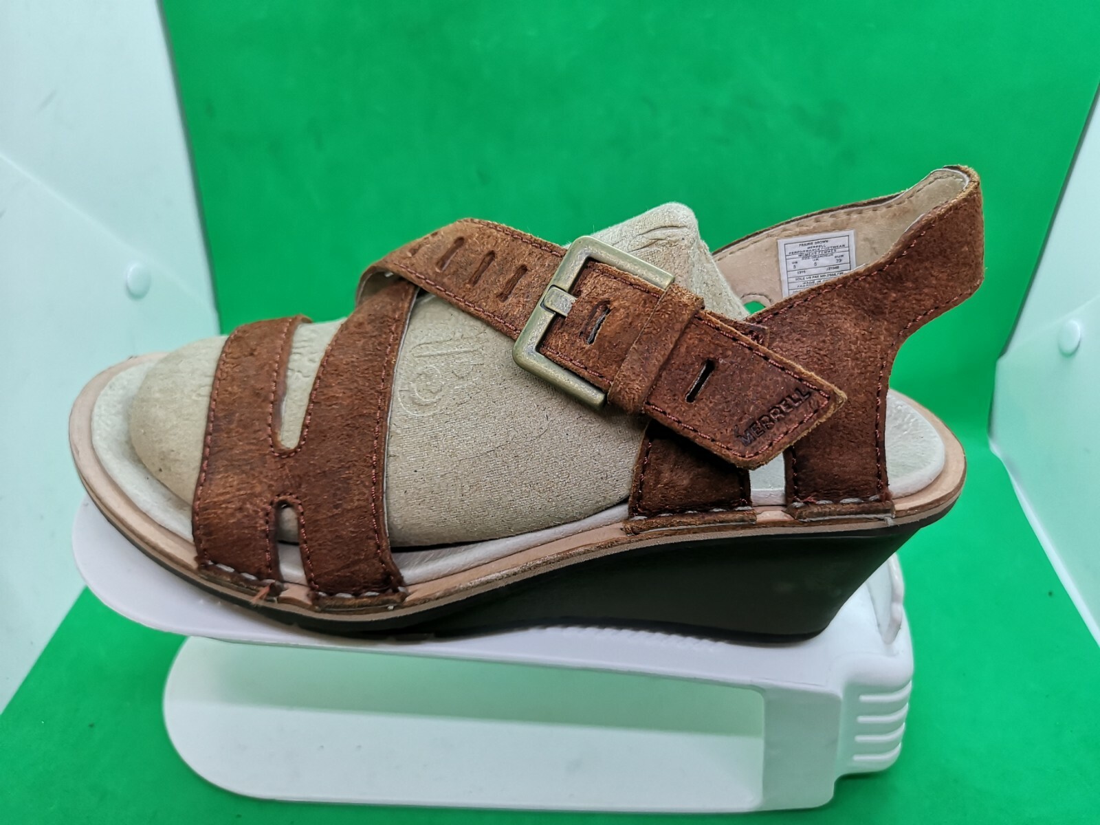 Merrell SIRAH sandali donna con zeppa in pelle reticolare taglia 8M