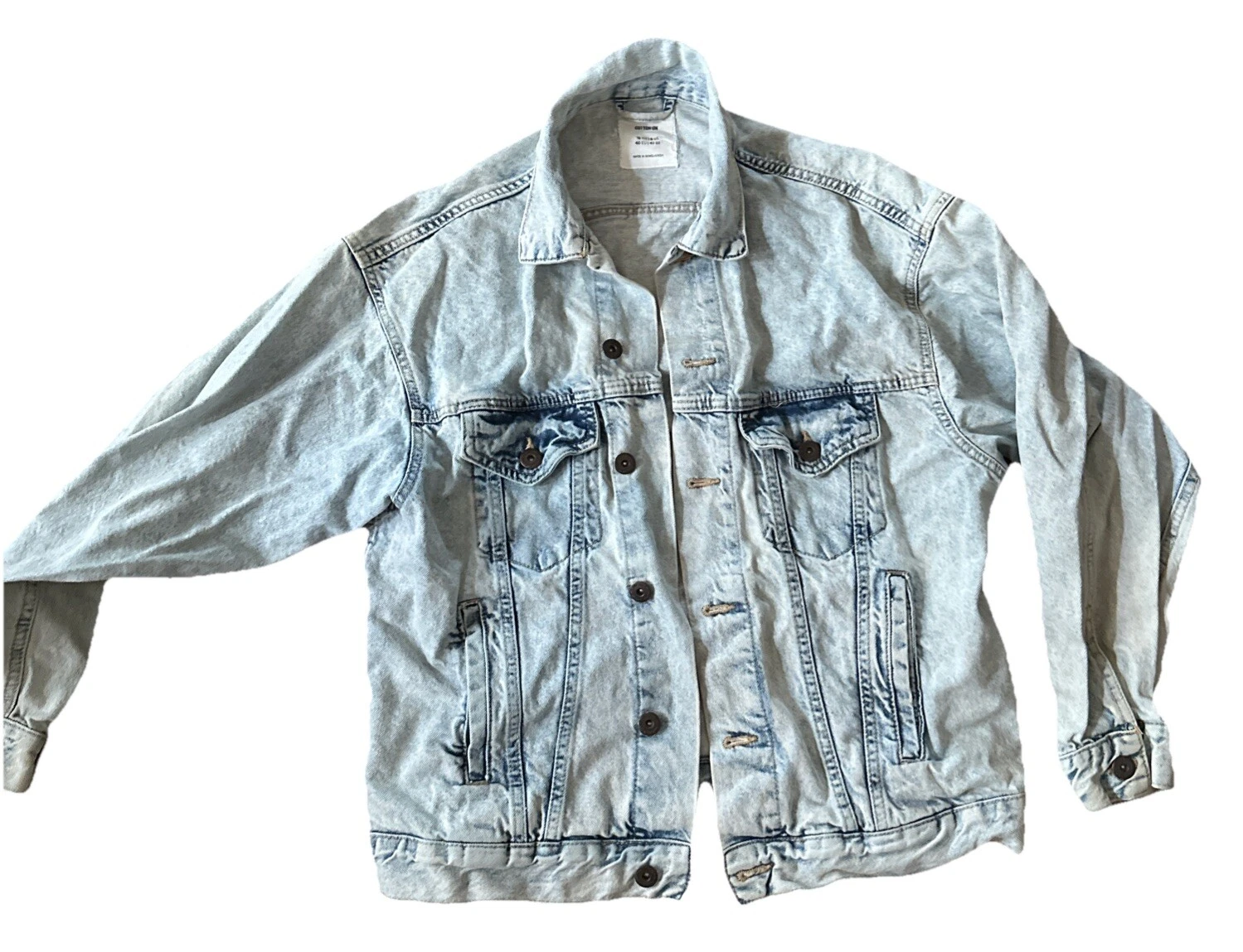 Cotton On Jean Jacket Size L With 6 Pockets