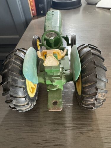 Vintage 1/16 scale Ertl John deere Diecast wide front end tractor green & yellow - Picture 6 of 7